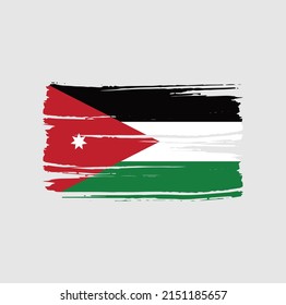 Jordan Flag Brush. National Flag