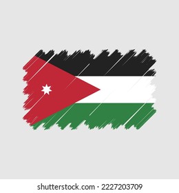 Jordan Flag Brush-Vektorgrafik