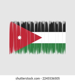 Jordan Flag Brush-Vektorgrafik