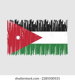 Jordan Flag Brush-Vektorgrafik