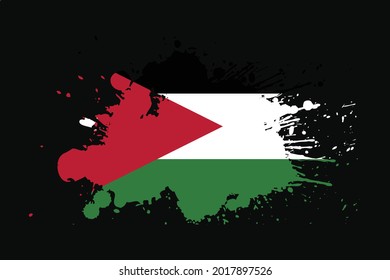 Bandera Jordana Con Efecto Grunge. Se utilizará para los gráficos de camisetas, la impresión, el afiche y el fondo.