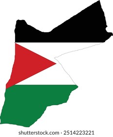 Jordanien Karte mit Flagge, Jordanien Karte mit Flagge, Jordanien Karte mit Flagge, Jordanien Nationalflagge