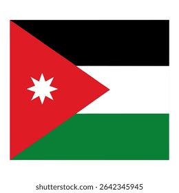 jordan flag on white background