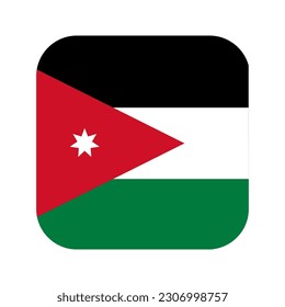 Jordan flag simple illustration for independence day or election