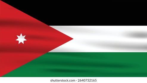 Jordan Flag Vector Icon Design