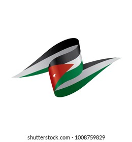 Jordan flag, vector illustration