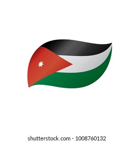 Jordan flag, vector illustration