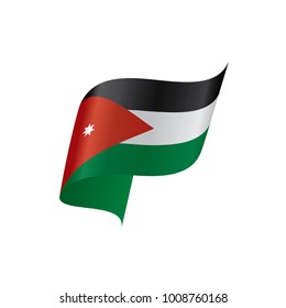 Jordan flag, vector illustration