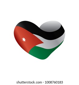 Jordan flag, vector illustration