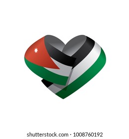 Jordan flag, vector illustration