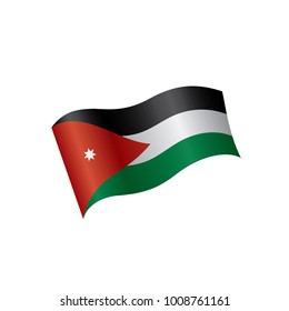 Jordan flag, vector illustration