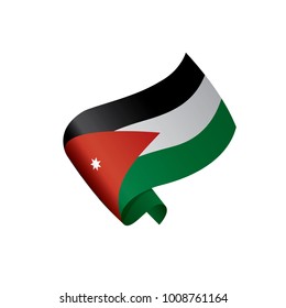 Jordan flag, vector illustration