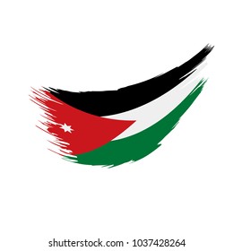 Jordan flag, vector illustration