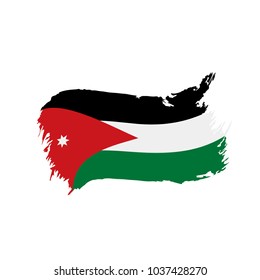 Jordan flag, vector illustration