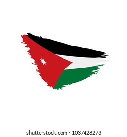 Jordan flag, vector illustration