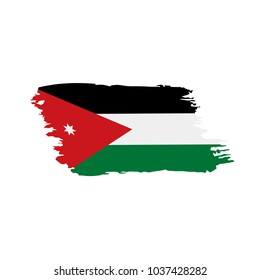 Jordan flag, vector illustration