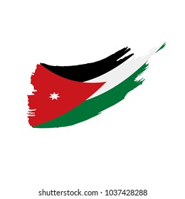 Jordan flag, vector illustration