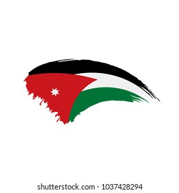 Jordan flag, vector illustration