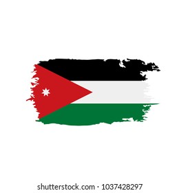 Jordan flag, vector illustration