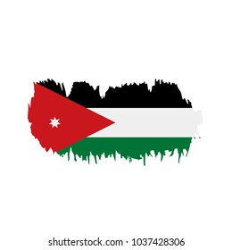 Jordan flag, vector illustration