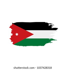 Jordan flag, vector illustration