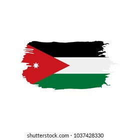 Jordan flag, vector illustration