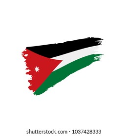 Jordan flag, vector illustration