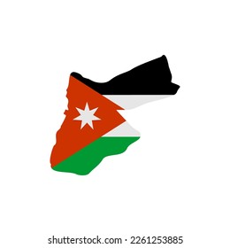 Jordan flags icon set, Jordan independence day icon set vector sign symbol