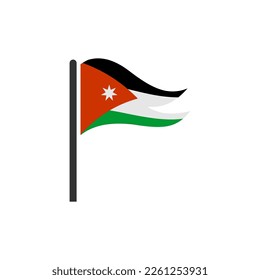 Jordan flags icon set, Jordan independence day icon set vector sign symbol