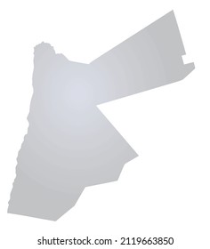Jordan grey map. vector illustration 