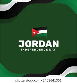 Jordania Día de la Independencia Diseño de fondo Nacionalismo