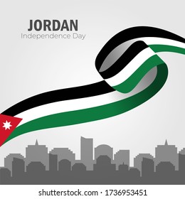 Jordan Independence Day Vector Design Template