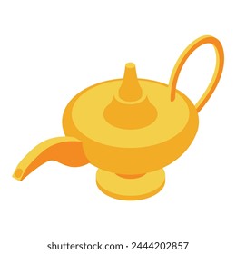Jordan lamp icon isometric vector. National travel. Freedom tour
