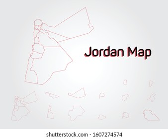 jordan map and city of jordan map