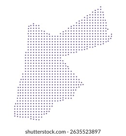 Jordan map dotted pattern design purple circle