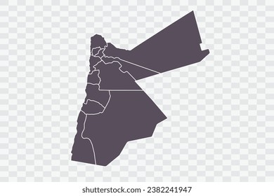 Jordan Map Graphite Color auf weißem Hintergrund Quality-Dateien Png
