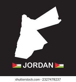 Jordan map icon vector illustration symbol design