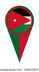 Jordan map pointer pin icon location flag marker