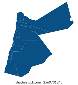 Jordan map regions in blue color. 