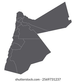 Jordan map regions in grey color. 