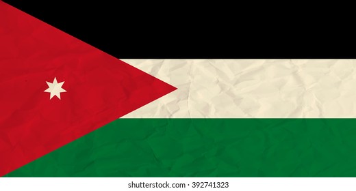 Jordan paper  flag