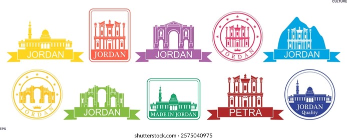 Jordan set. Isolated Jordan on white background