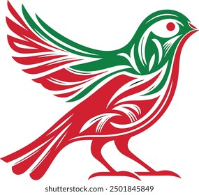 Jordan - Sinai Rosefinch, modern decorative art