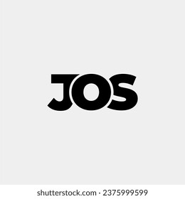 Logotipo vectorial de la tipografía monográfica del JOS