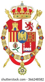 Joseph Bonaparte As King Of Spain Coat Of Arm