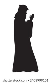 vector de silueta de icono joseph aislado