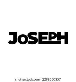 JOSEPH name lettering typhography text illustration vector