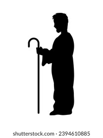 joseph silhouette icon vector isolated