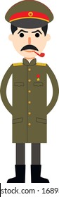 Joseph stalin in uniform vector

