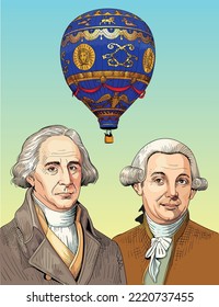 Joseph-Michel Montgolfier and Jacques-Étienne Montgolfier were aviation pioneers, balloonists and paper manufacturers from the commune Annonay in Ardèche, France.